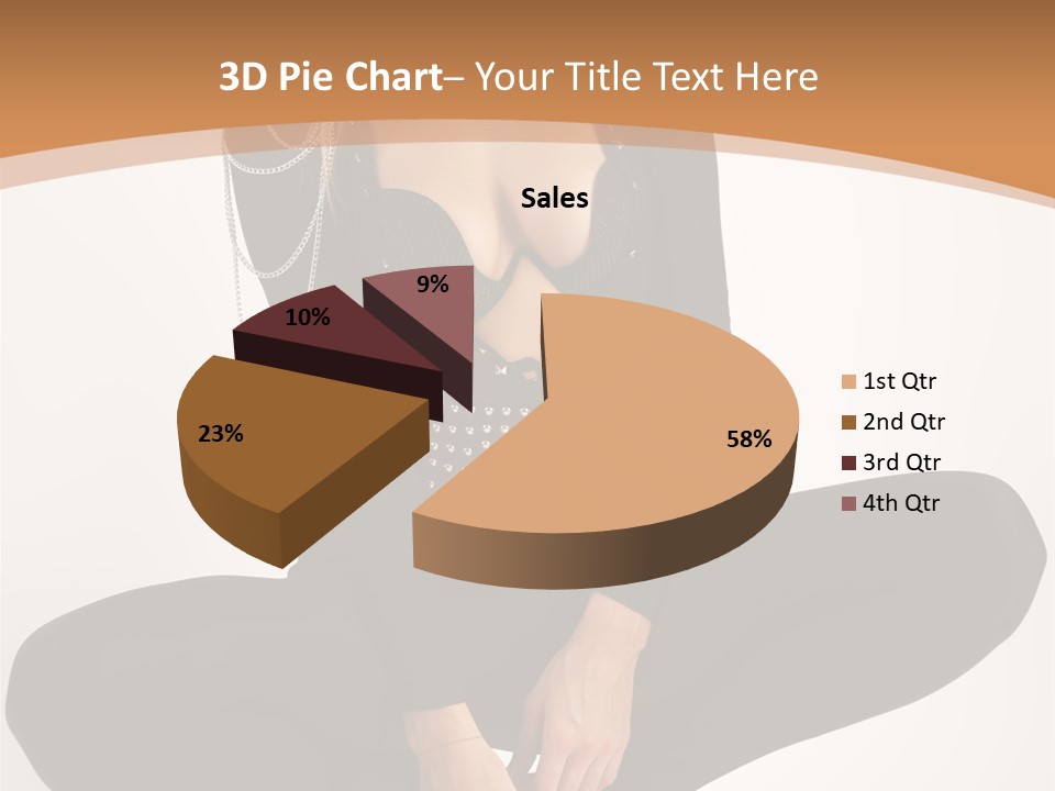 Woman Red Lips Beauty PowerPoint Template