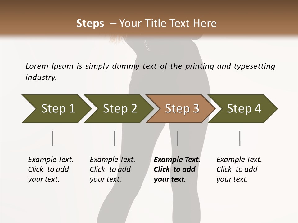 Lady Hairstyle Make Up PowerPoint Template