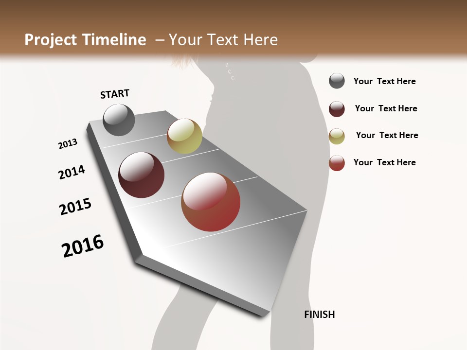 Lady Hairstyle Make Up PowerPoint Template