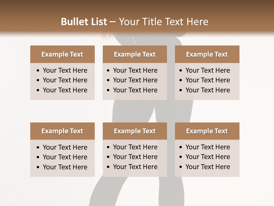 Lady Hairstyle Make Up PowerPoint Template