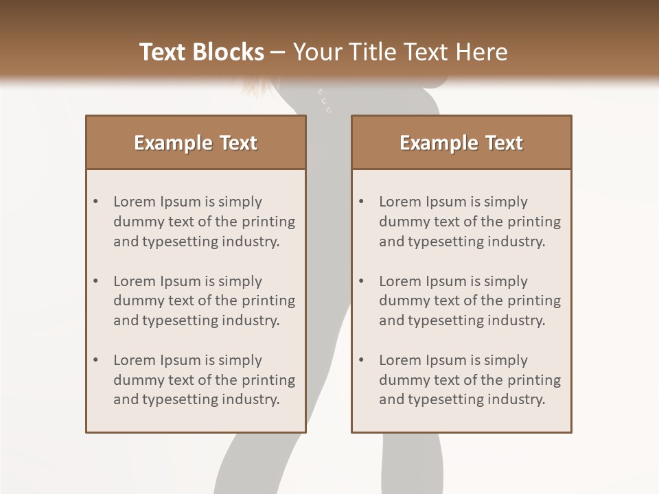 Lady Hairstyle Make Up PowerPoint Template
