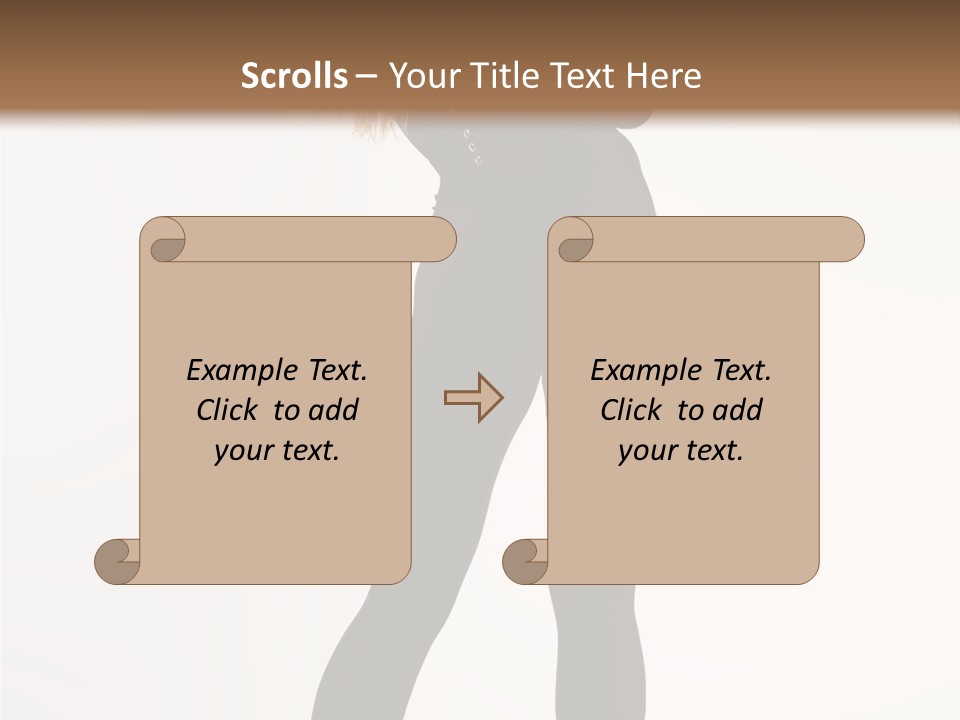 Lady Hairstyle Make Up PowerPoint Template
