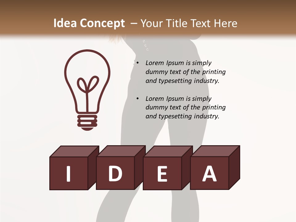 Lady Hairstyle Make Up PowerPoint Template