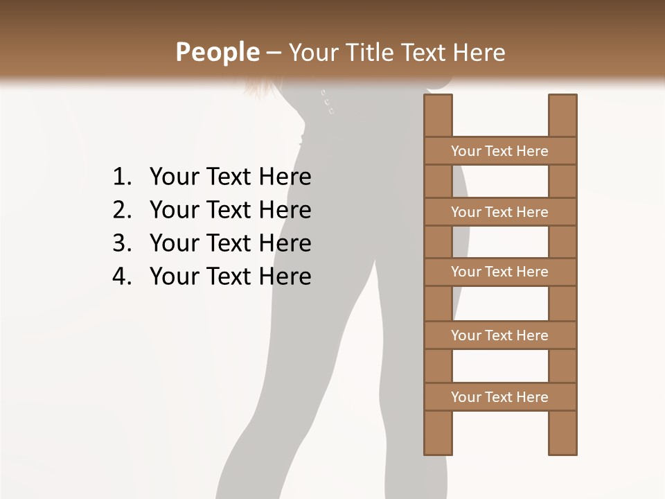 Lady Hairstyle Make Up PowerPoint Template