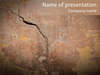 Wall Spotted Damaged PowerPoint Template