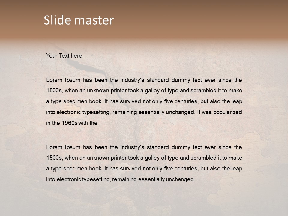 Wall Spotted Damaged PowerPoint Template