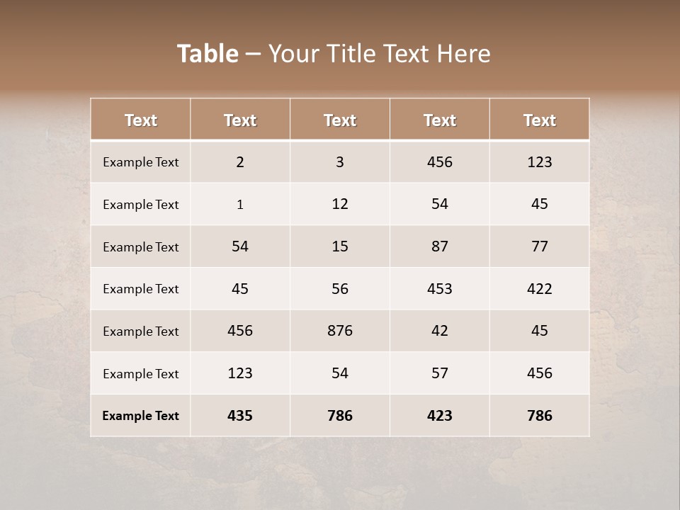 Wall Spotted Damaged PowerPoint Template