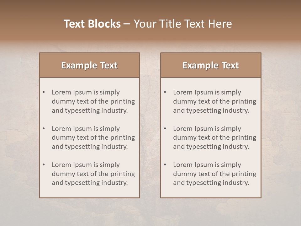 Wall Spotted Damaged PowerPoint Template
