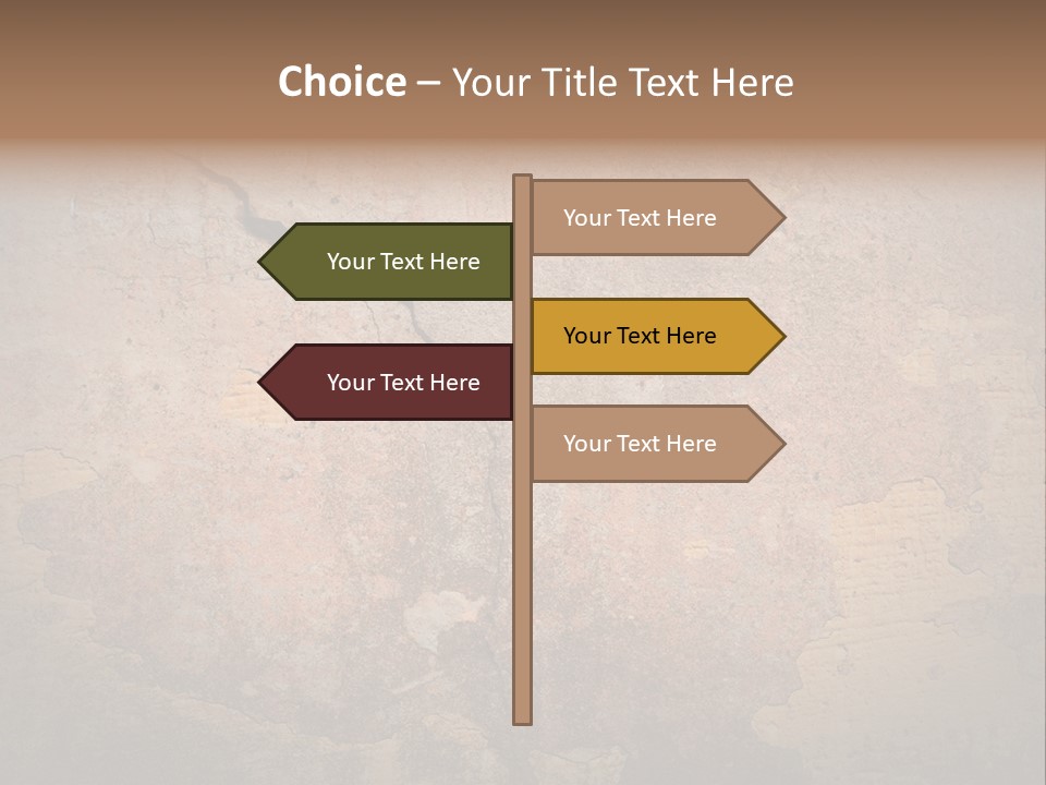Wall Spotted Damaged PowerPoint Template