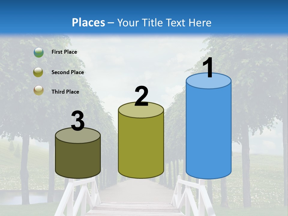 Park Way Foliage PowerPoint Template