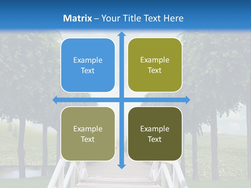Park Way Foliage PowerPoint Template