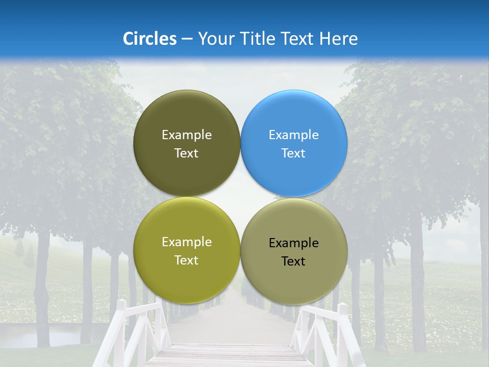 Park Way Foliage PowerPoint Template