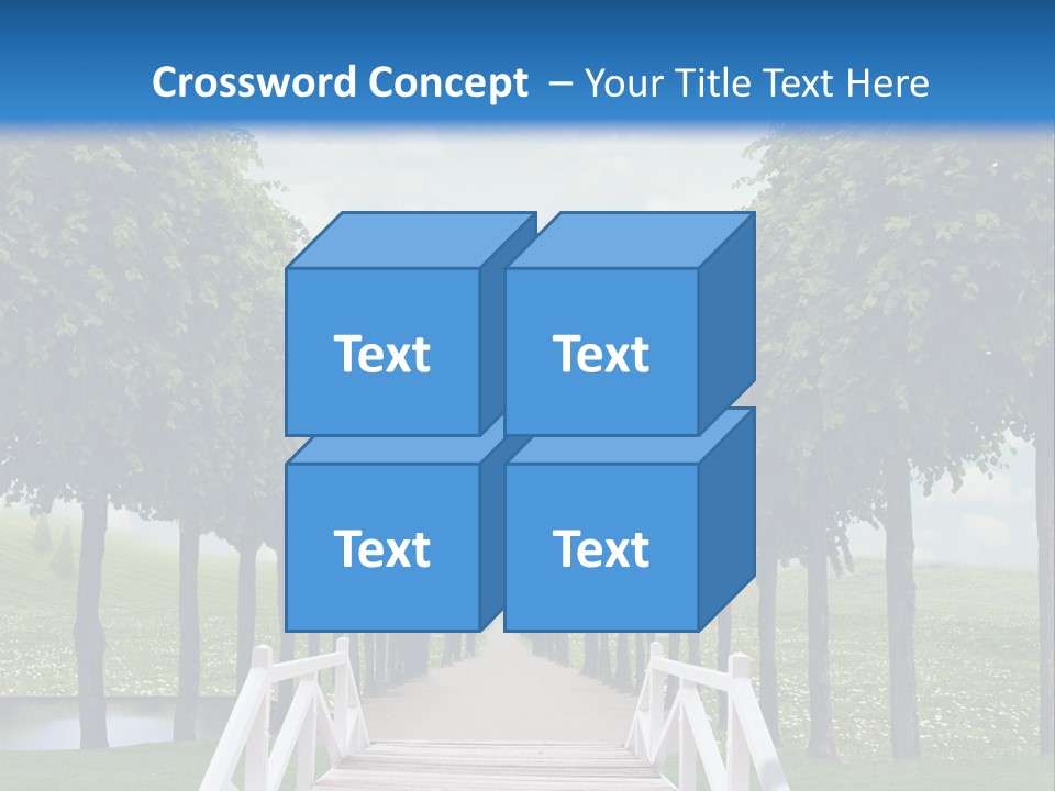 Park Way Foliage PowerPoint Template