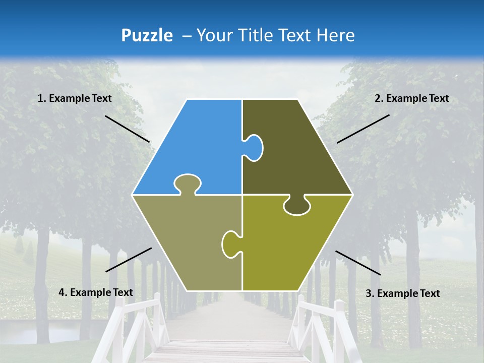 Park Way Foliage PowerPoint Template