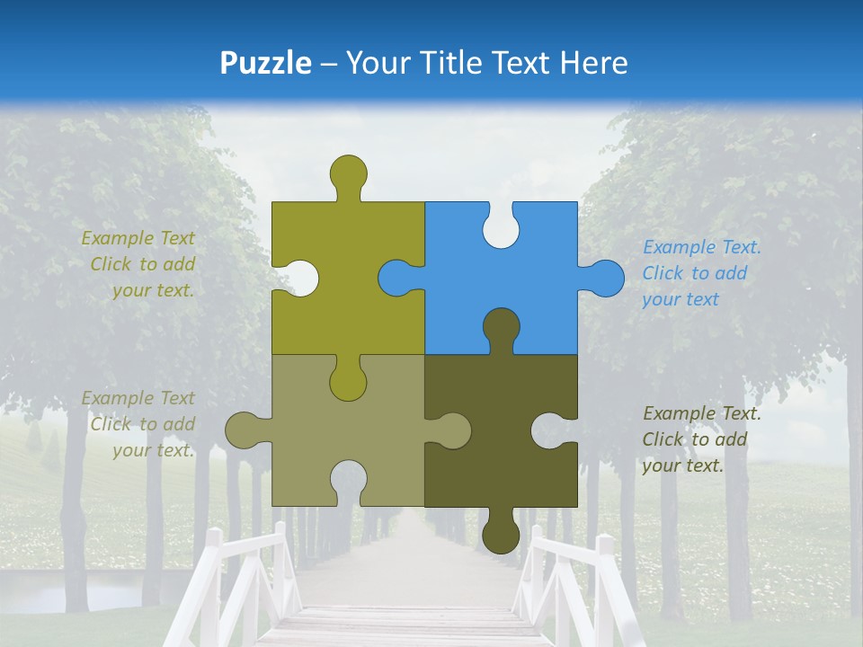 Park Way Foliage PowerPoint Template