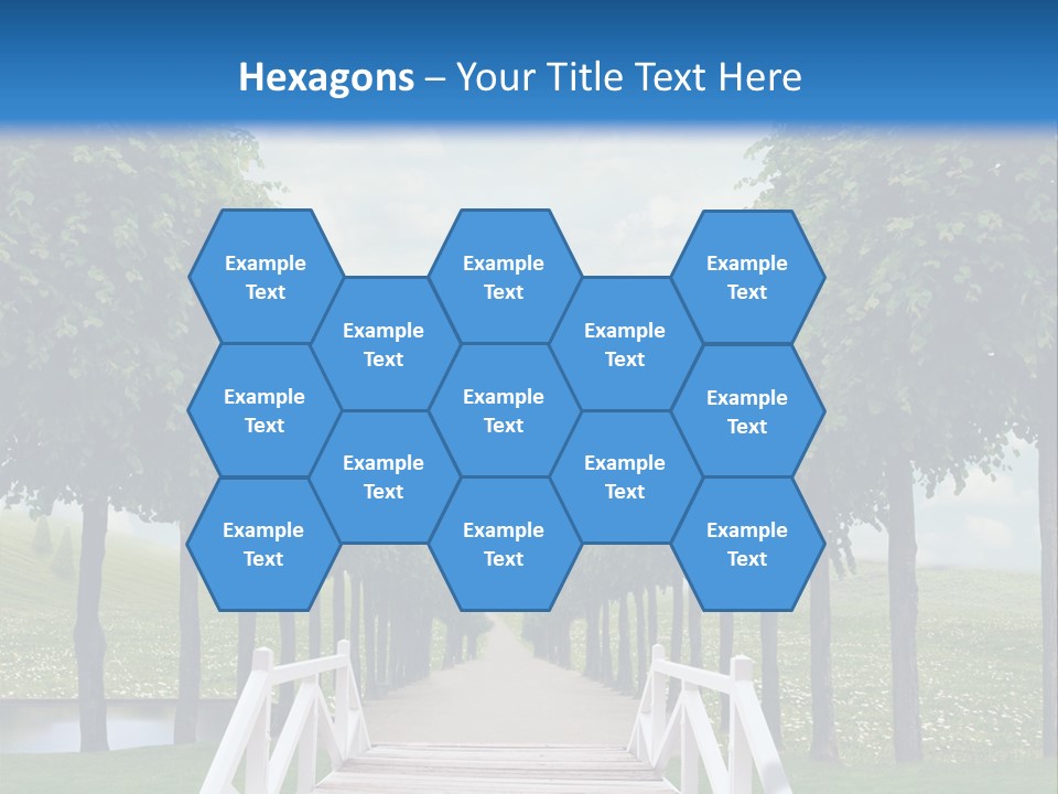 Park Way Foliage PowerPoint Template