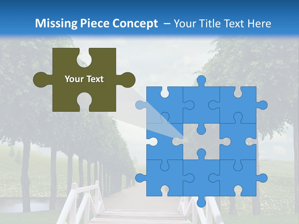 Park Way Foliage PowerPoint Template