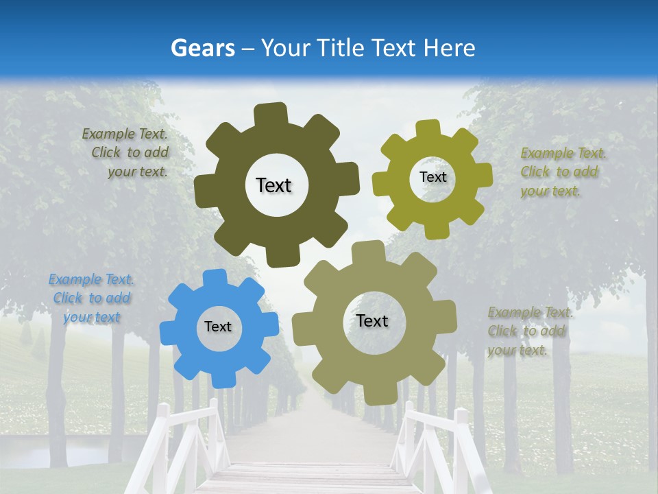 Park Way Foliage PowerPoint Template