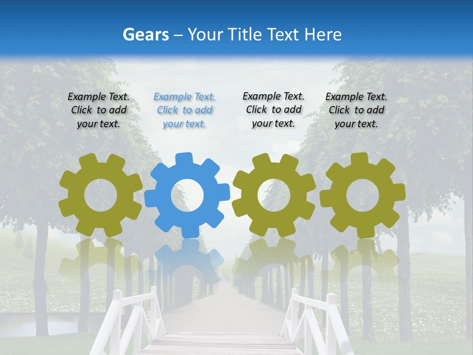 Park Way Foliage PowerPoint Template