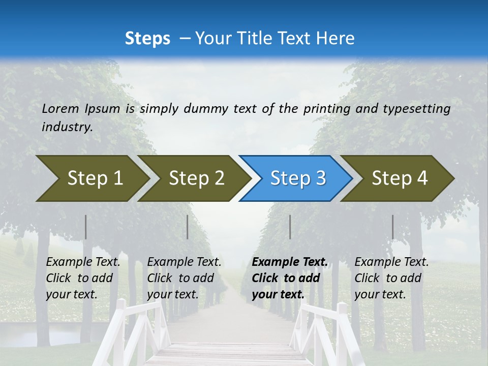 Park Way Foliage PowerPoint Template