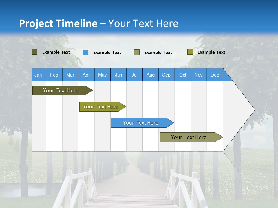 Park Way Foliage PowerPoint Template