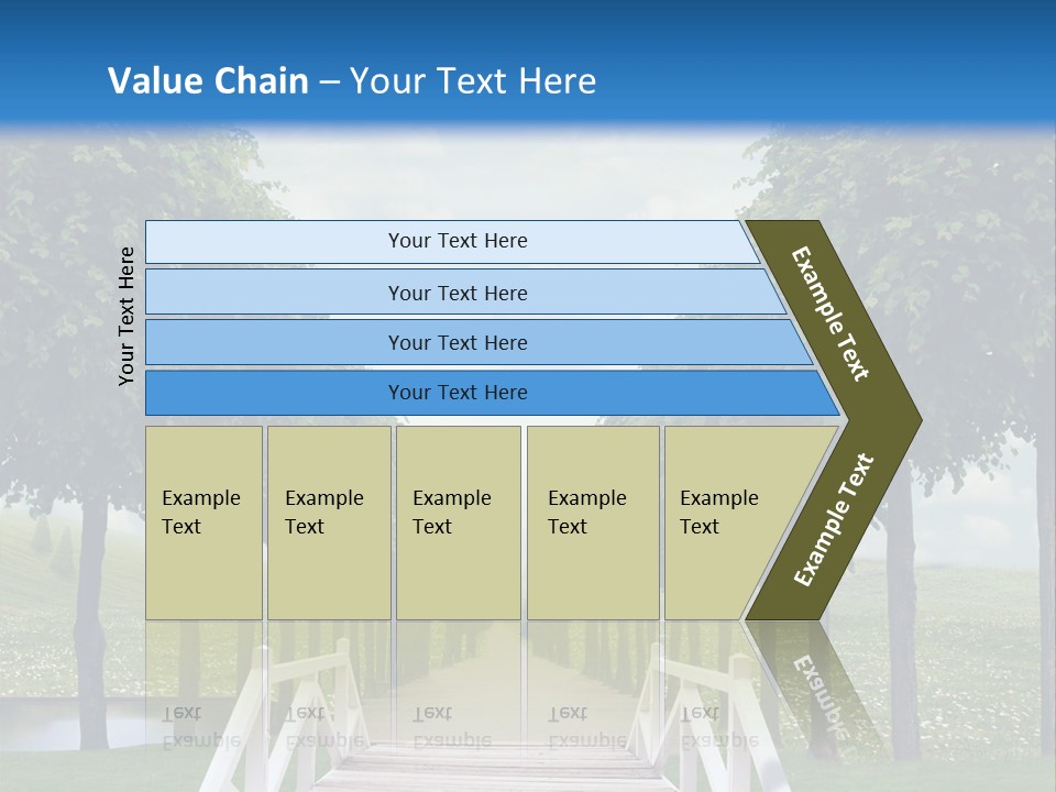 Park Way Foliage PowerPoint Template