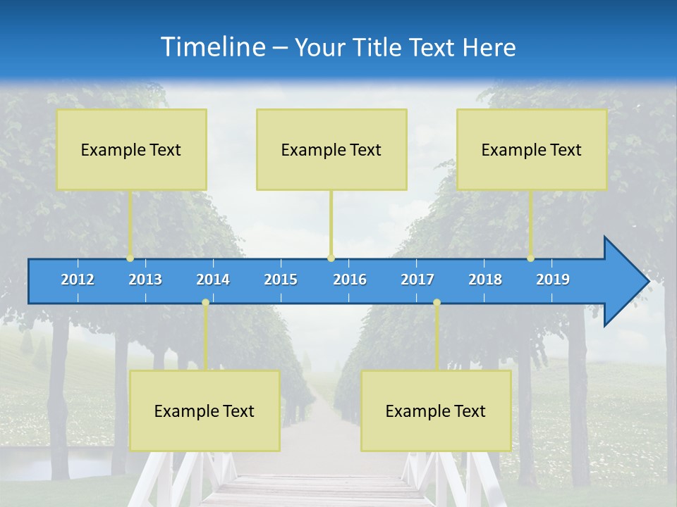 Park Way Foliage PowerPoint Template