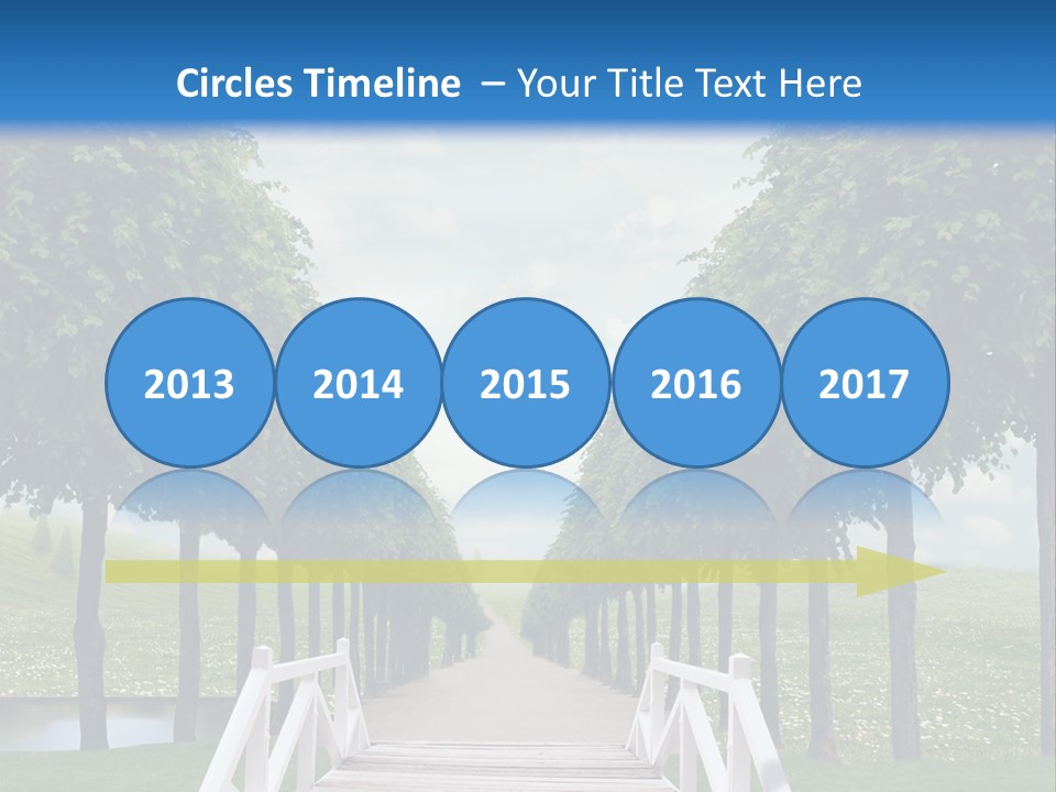 Park Way Foliage PowerPoint Template