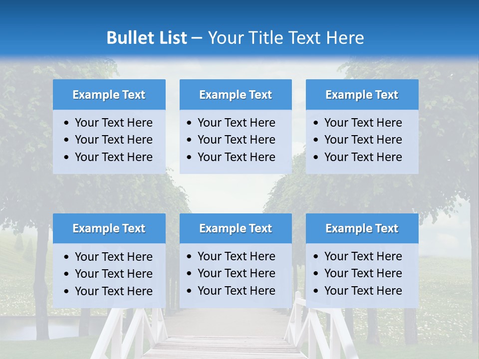 Park Way Foliage PowerPoint Template