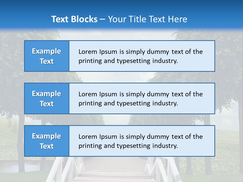 Park Way Foliage PowerPoint Template