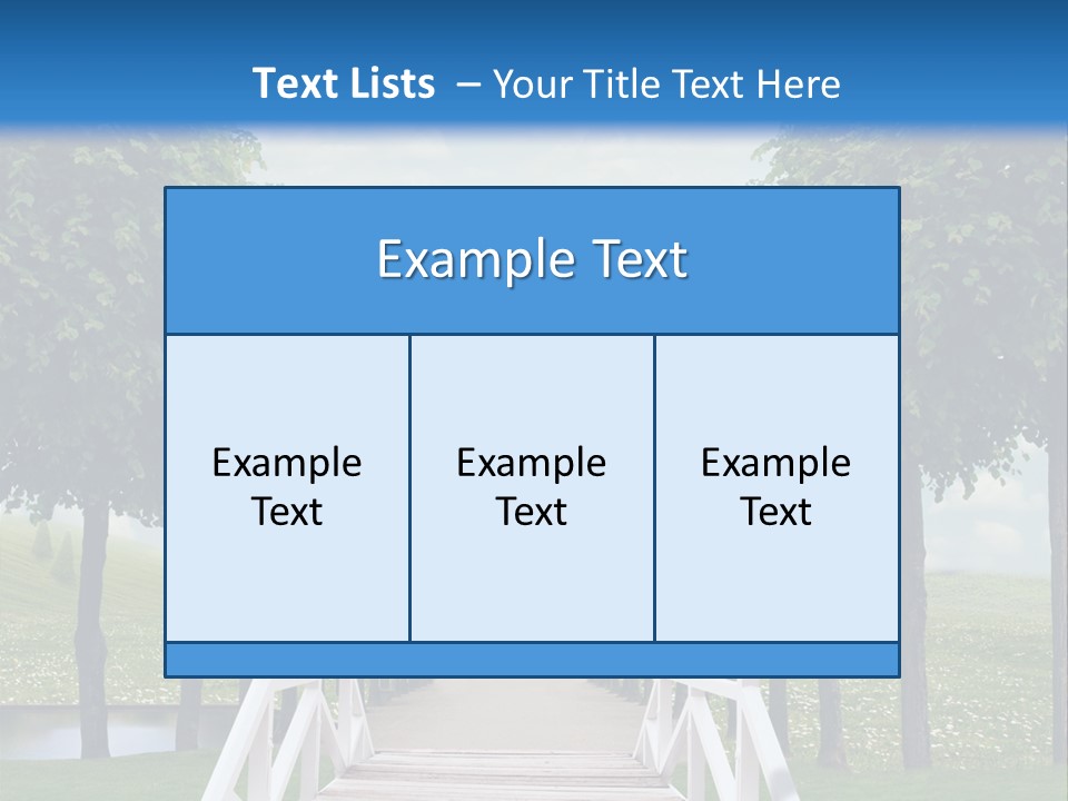 Park Way Foliage PowerPoint Template