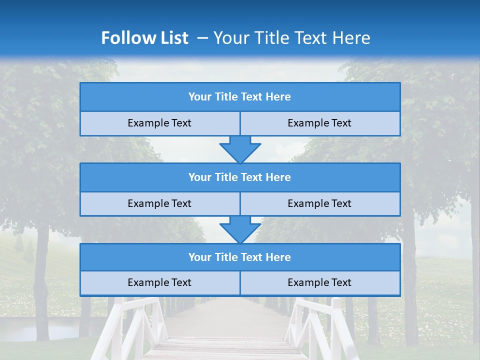Park Way Foliage PowerPoint Template