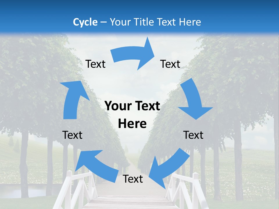 Park Way Foliage PowerPoint Template