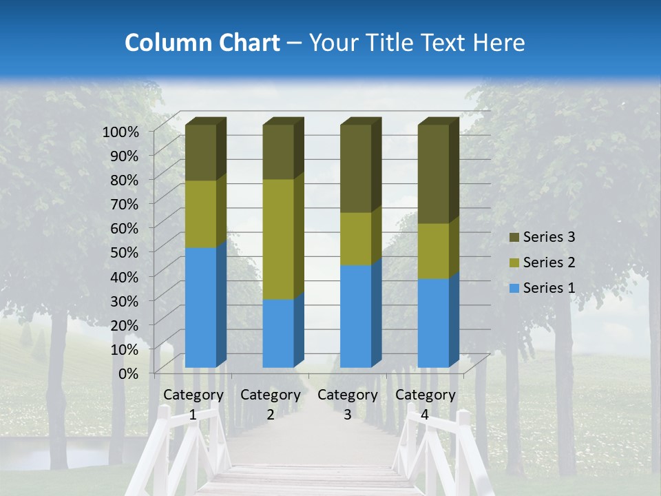 Park Way Foliage PowerPoint Template