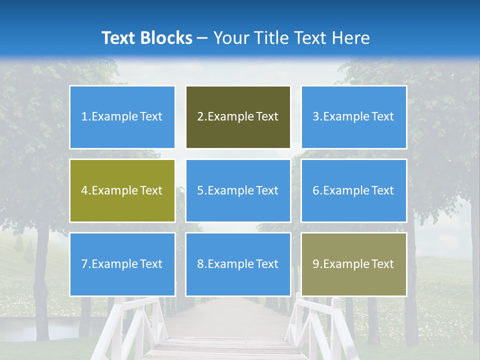 Park Way Foliage PowerPoint Template