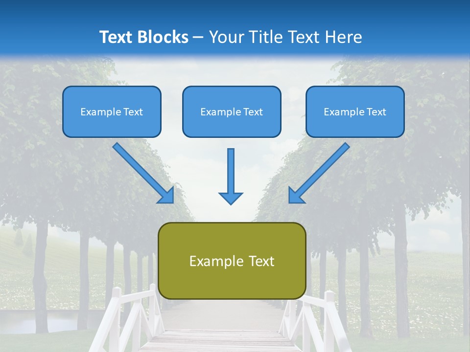 Park Way Foliage PowerPoint Template