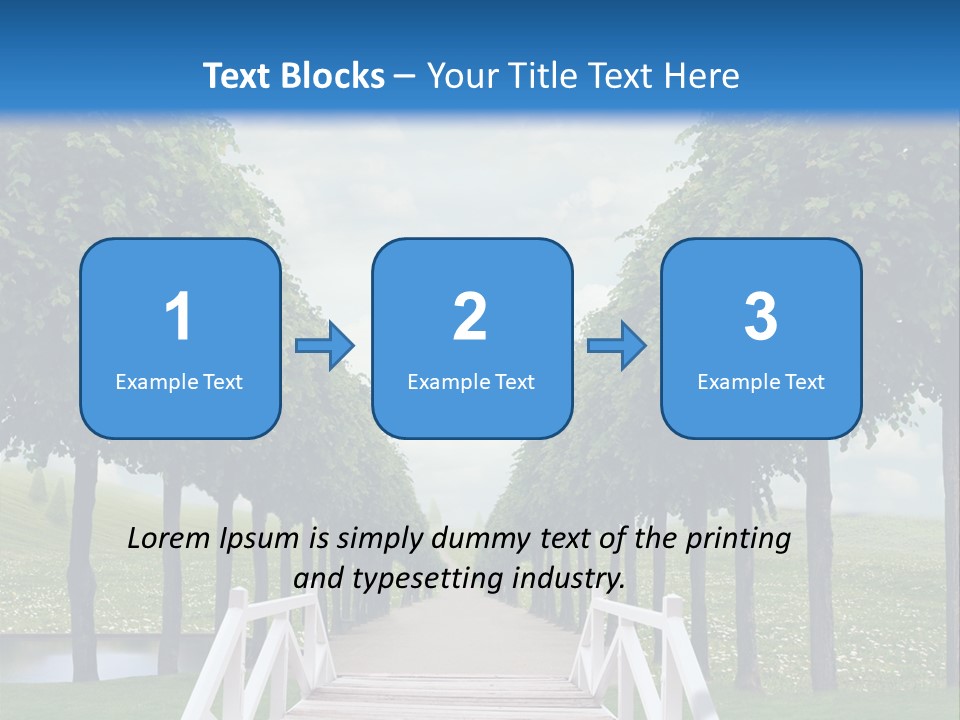 Park Way Foliage PowerPoint Template