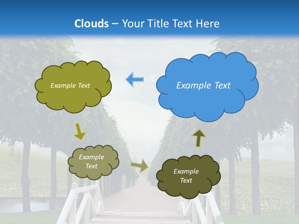 Park Way Foliage PowerPoint Template