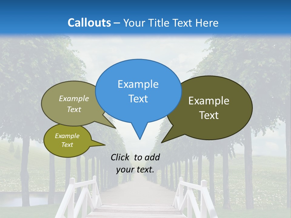 Park Way Foliage PowerPoint Template