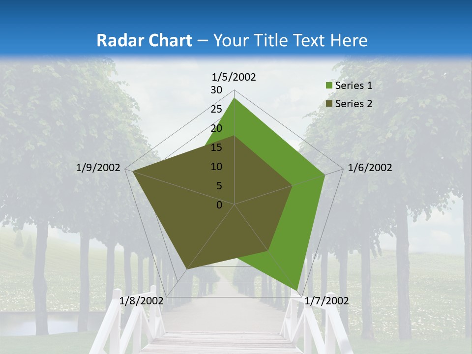 Park Way Foliage PowerPoint Template