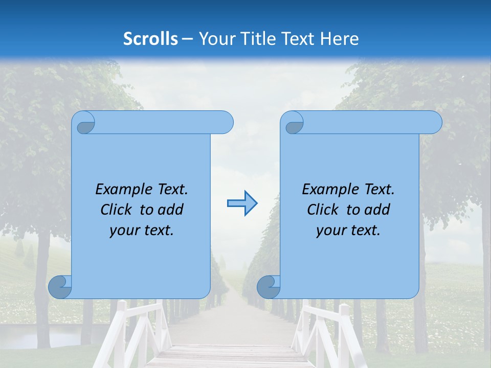 Park Way Foliage PowerPoint Template