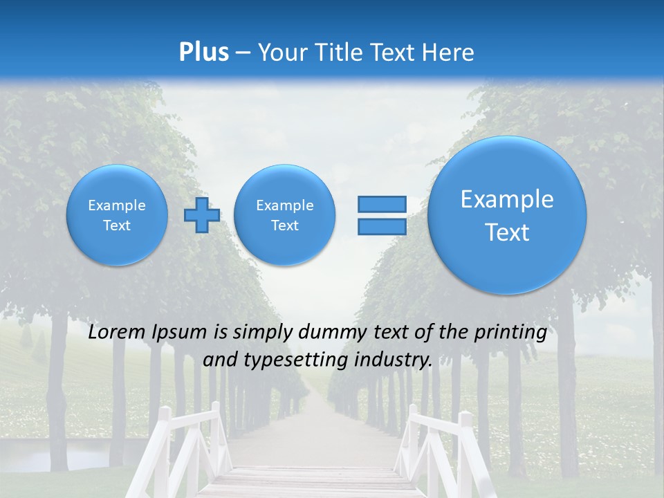 Park Way Foliage PowerPoint Template
