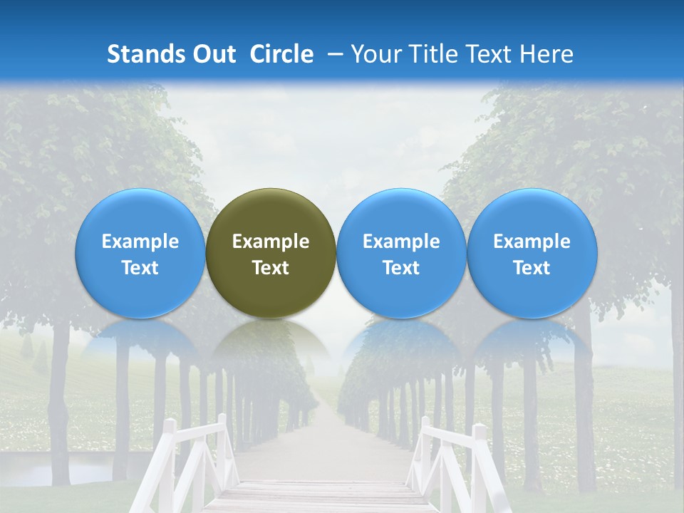 Park Way Foliage PowerPoint Template