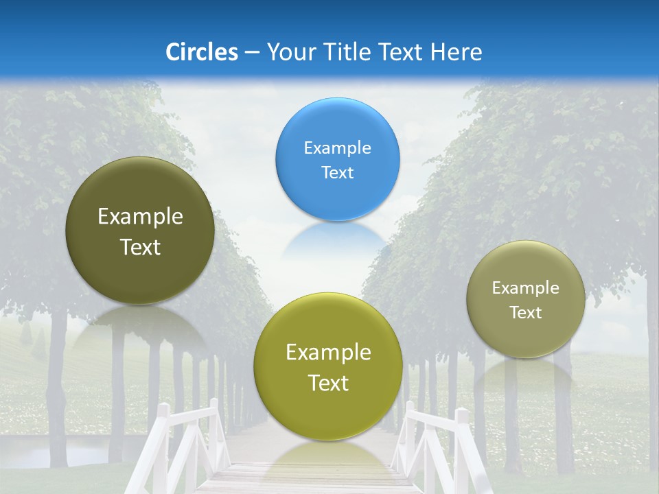 Park Way Foliage PowerPoint Template