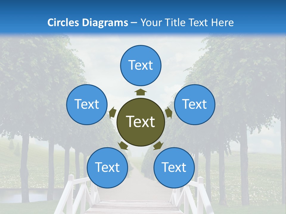 Park Way Foliage PowerPoint Template