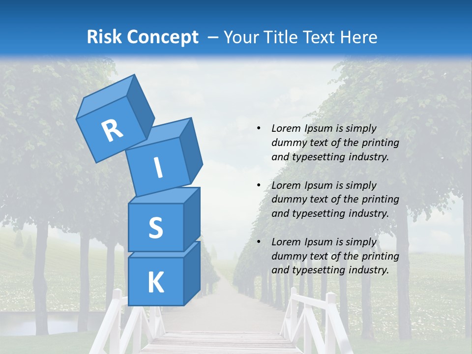 Park Way Foliage PowerPoint Template