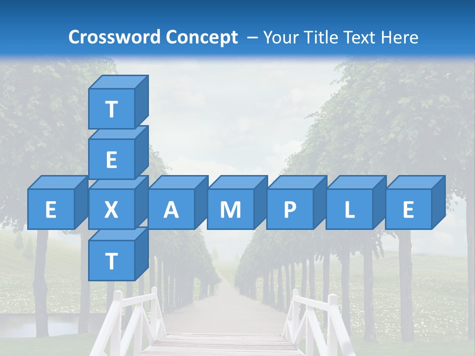 Park Way Foliage PowerPoint Template