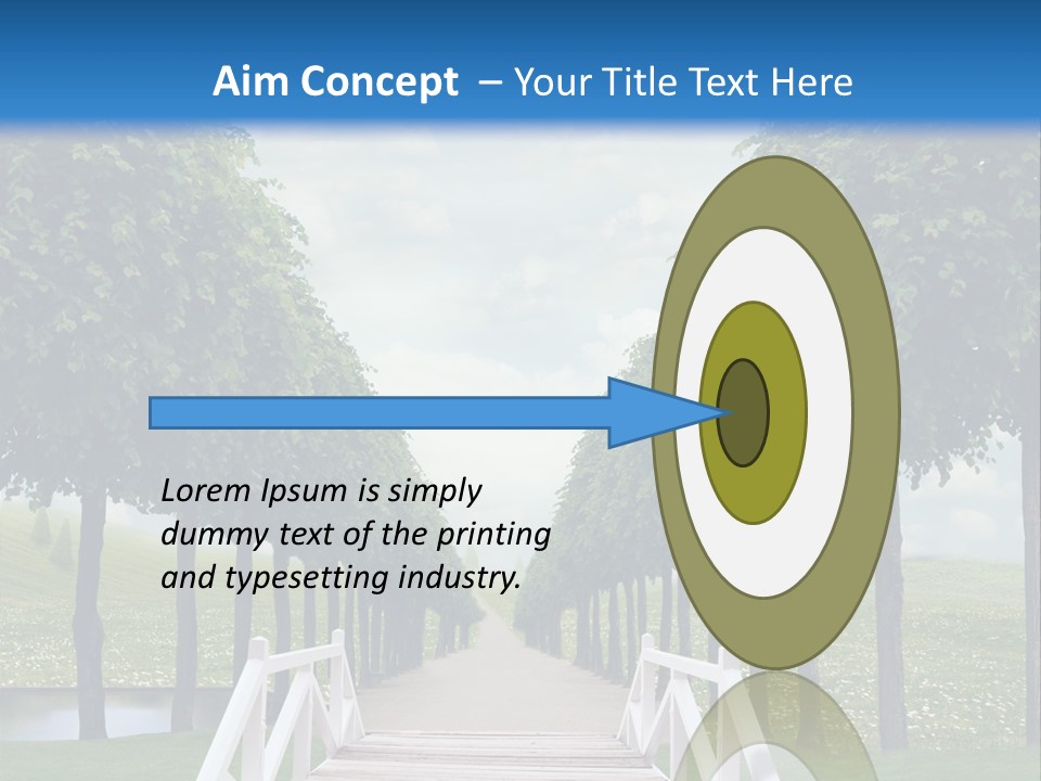 Park Way Foliage PowerPoint Template