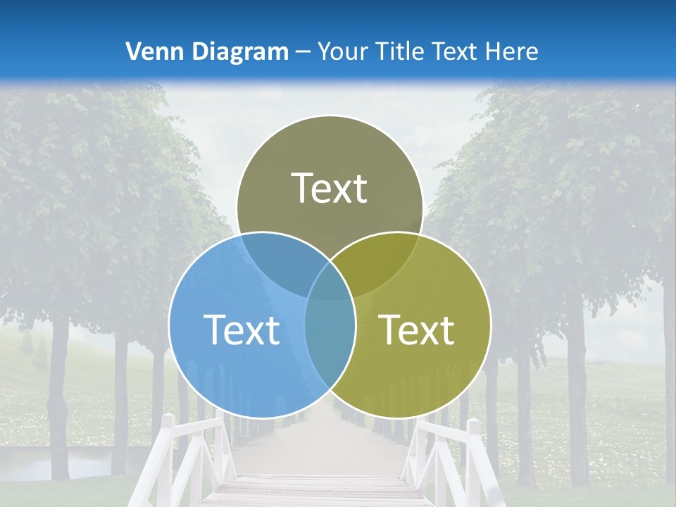Park Way Foliage PowerPoint Template