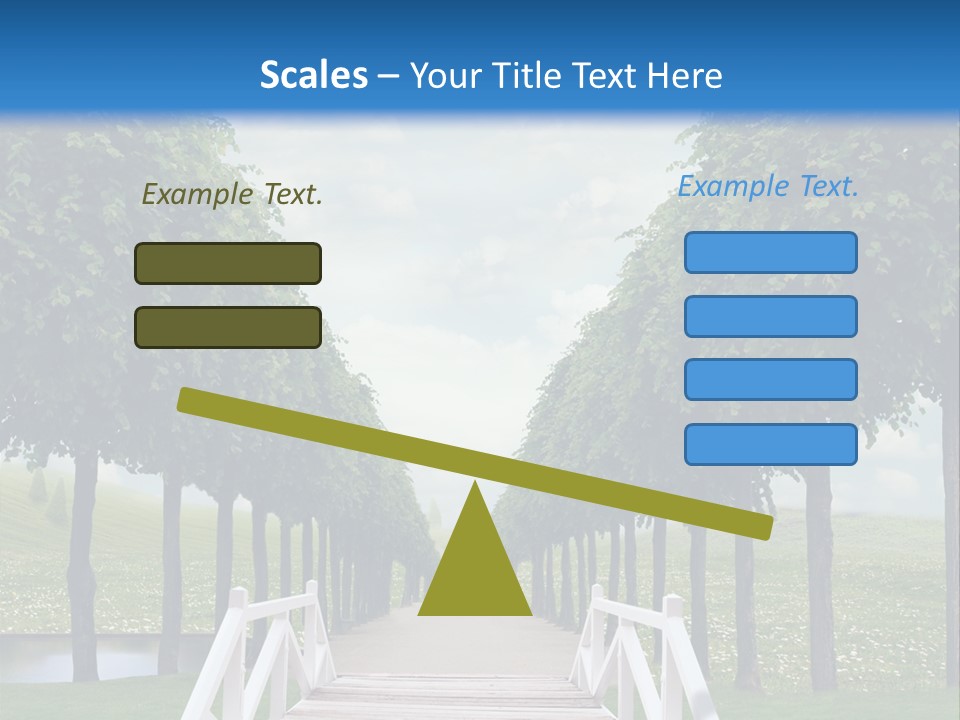 Park Way Foliage PowerPoint Template
